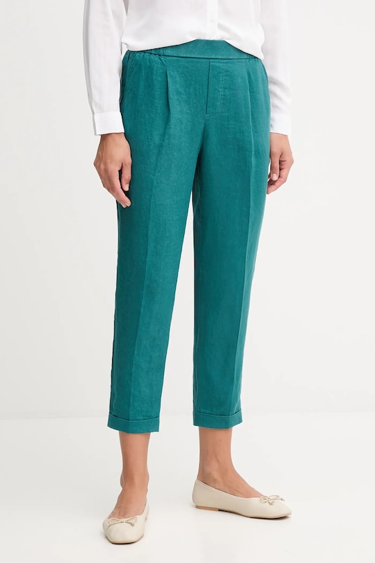Льняные брюки United Colors Of Benetton, бирюзовый
Льняные брюки United Colors Of Benetton, бирюзовый