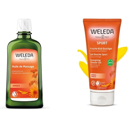 Массажное масло с арникой и гель для душа 200 мл Weleda
Массажное масло с арникой и гель для душа 200 мл Weleda