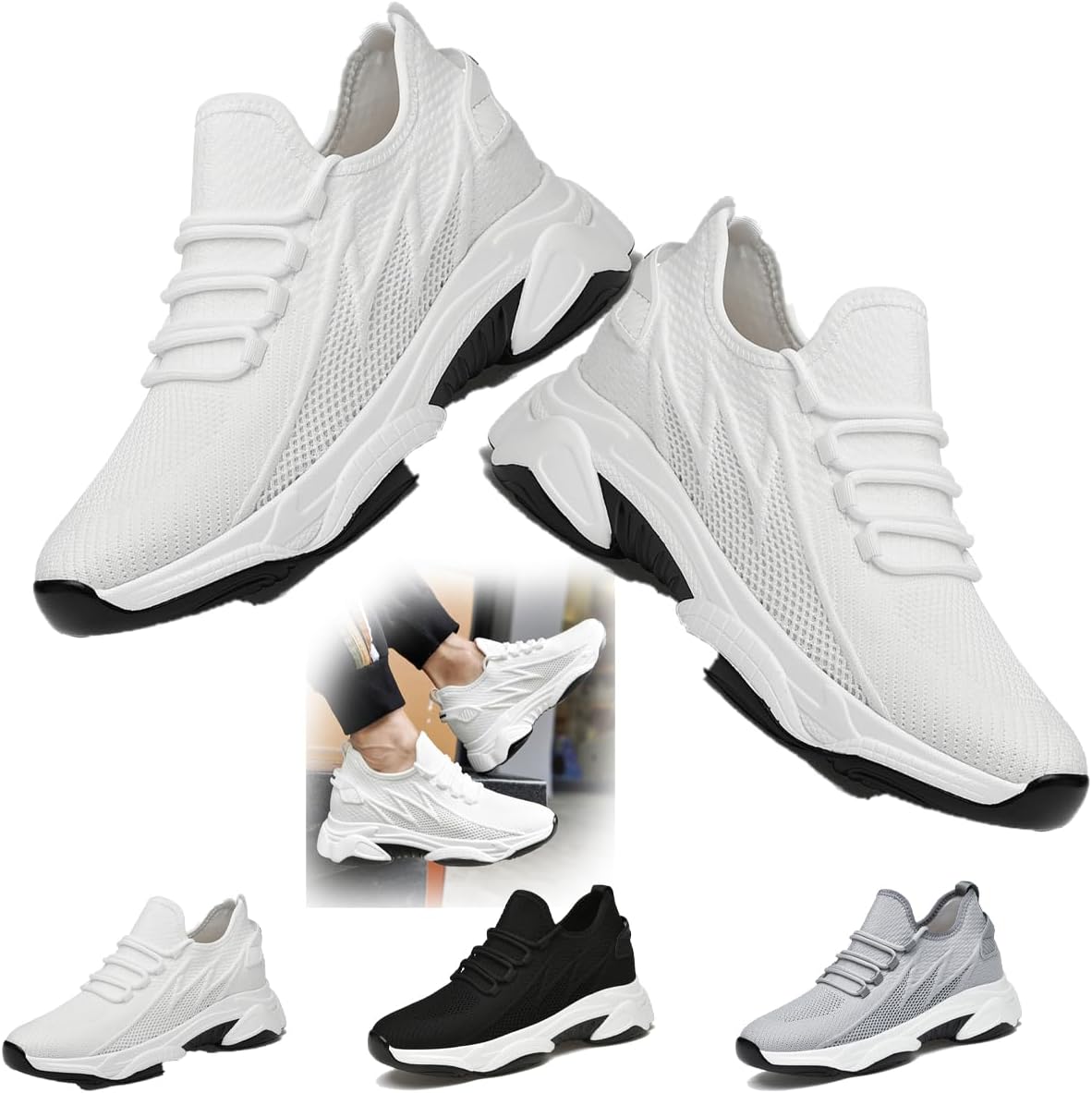 Кроссовки для женщин и мужчин, обувь на платформе, невидимые увеличивающие рост кроссовки, противоскользящие, дышащие, легкие беговые кроссовки на платформе Generic, A--10.cm/3.9in 9women/7.5 Men
Кроссовки для женщин и мужчин, обувь на платформе, невидимые увеличивающие рост кроссовки, противоскользящие, дышащие, легкие беговые кроссовки на платформе Generic, A--10.cm/3.9in 9women/7.5 Men