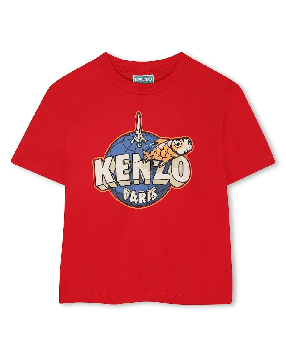 Детская футболка 100% хлопок с короткими рукавами Kenzo Kids, гранатовый
Детская футболка 100% хлопок с короткими рукавами Kenzo Kids, гранатовый