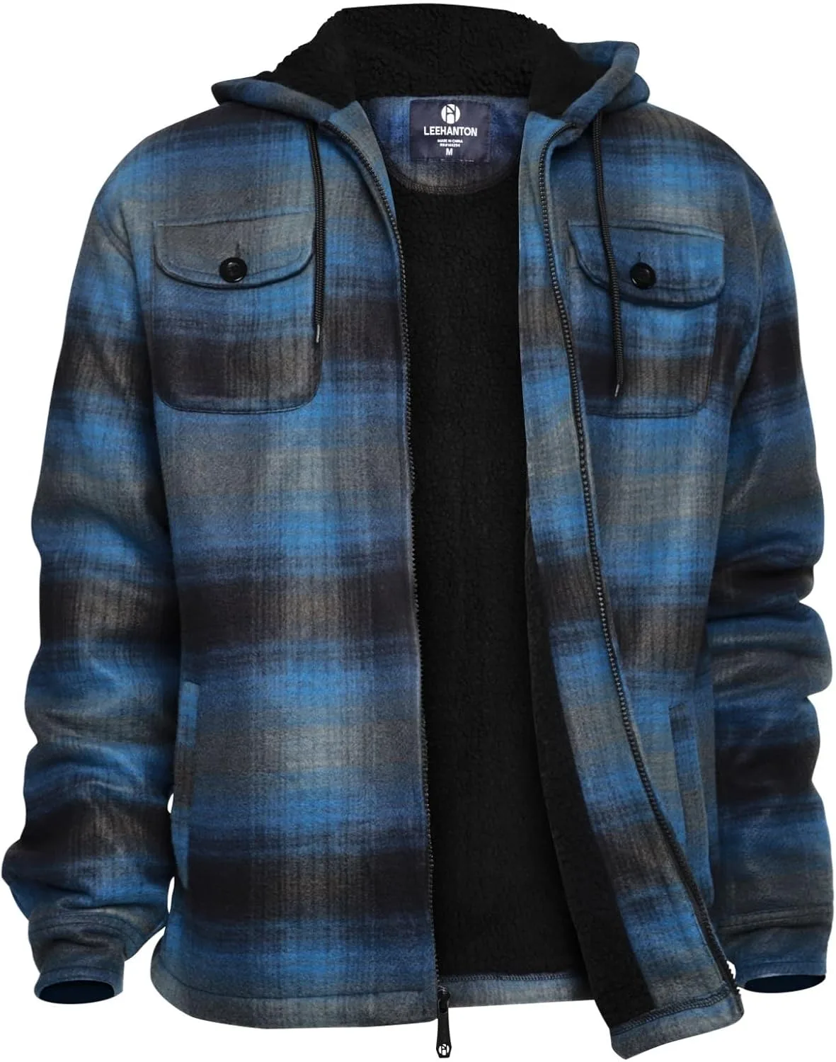 LeeHanTon мужская фланелевая куртка Sherpa Lined Fleece с капюшоном
LeeHanTon мужская фланелевая куртка Sherpa Lined Fleece с капюшоном
