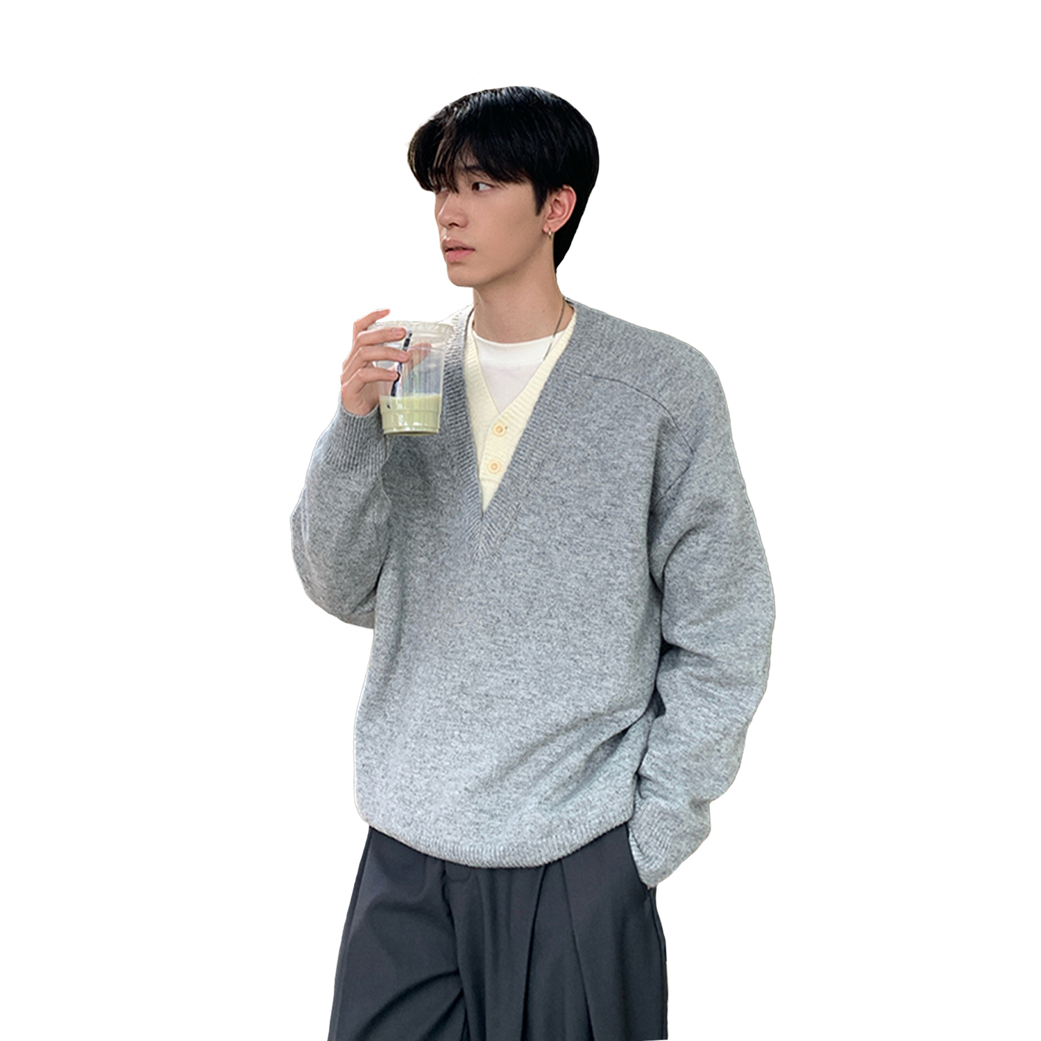 Трикотажная водолазка Unisex с V-образным вырезом Moderate NEVER RULE, серый
Трикотажная водолазка Unisex с V-образным вырезом Moderate NEVER RULE, серый