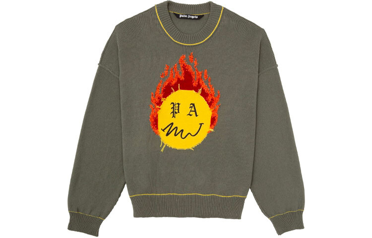 Смайлик Интарсия Пылающая Голова Вязаный Круглый Вырез Palm Angels, зеленый
Смайлик Интарсия Пылающая Голова Вязаный Круглый Вырез Palm Angels, зеленый