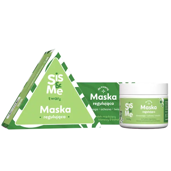 Регулирующая маска для лица, 50 мл Sis&Me
Регулирующая маска для лица, 50 мл Sis&Me