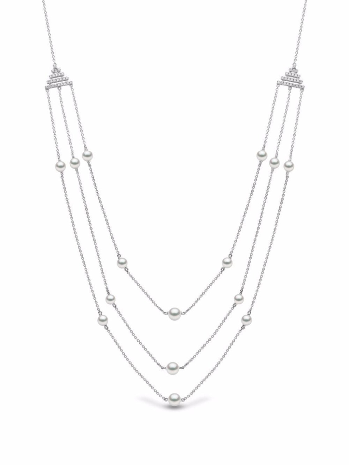 Колье Sleek из белого золота с жемчугом и бриллиантами Yoko London, серебряный
Колье Sleek из белого золота с жемчугом и бриллиантами Yoko London, серебряный