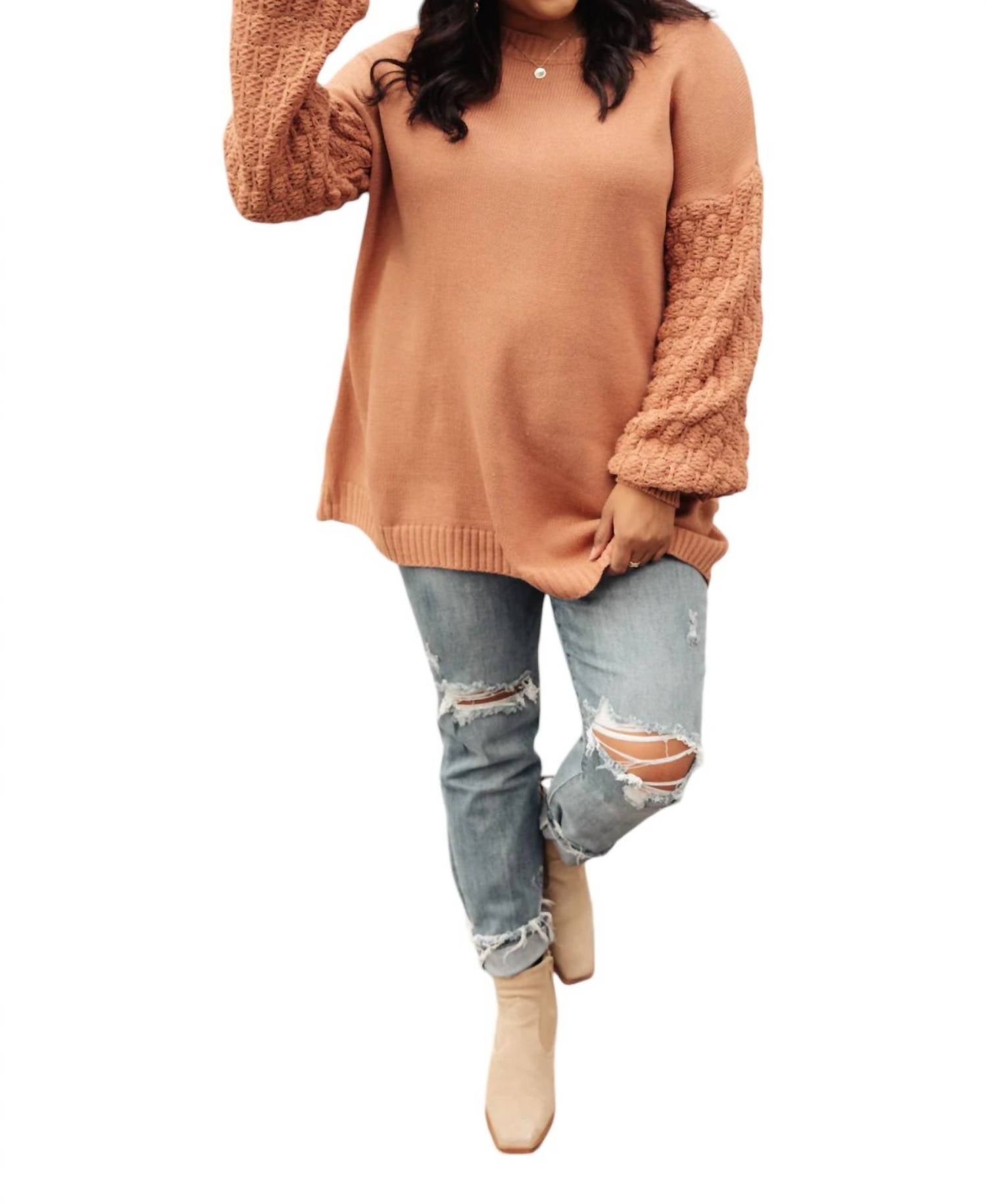 Свитер Bubbly B в имбирном цвете And The Why, цвет ginger
Свитер Bubbly B в имбирном цвете And The Why, цвет ginger