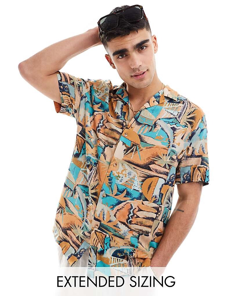 ASOS DESIGN– Роскошная рубашка с кубинским воротником и абстрактным гавайским винтажным узором
ASOS DESIGN– Роскошная рубашка с кубинским воротником и абстрактным гавайским винтажным узором