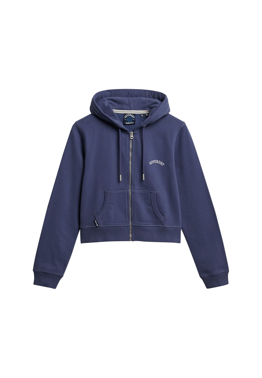 Толстовка с капюшоном на молнии Superdry Essential, темно-синий
Толстовка с капюшоном на молнии Superdry Essential, темно-синий