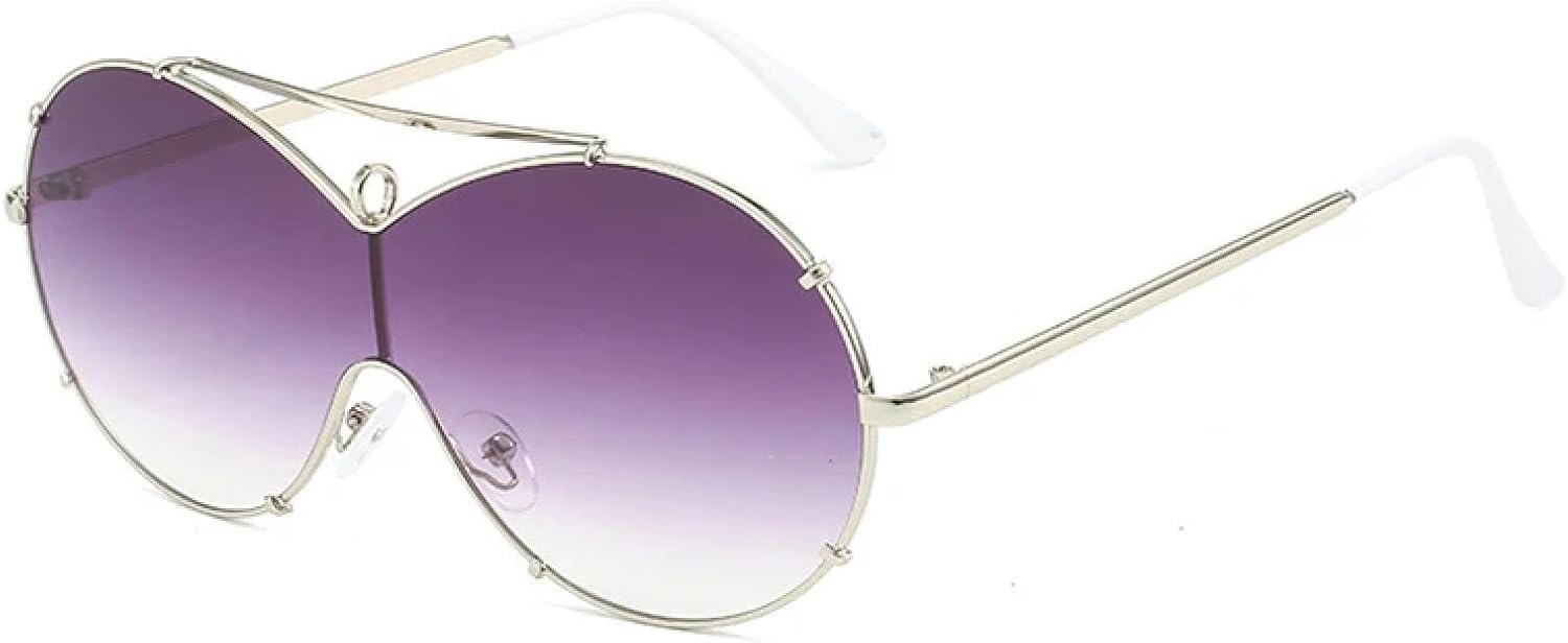 Классические солнцезащитные очки для женщин и мужчин, модные цельные очки в большой оправе, очки для вождения на открытом воздухе, защита от УФ-излучения UV400 TKKTLLT, Silver Gradient Gray
Классические солнцезащитные очки для женщин и мужчин, модные цельные очки в большой оправе, очки для вождения на открытом воздухе, защита от УФ-излучения UV400 TKKTLLT, Silver Gradient Gray