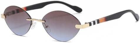 Модные маленькие овальные солнцезащитные очки без оправы 2027 года для женщин, в стиле стритстайл, для вождения, для путешествий, с защитой от УФ-излучения UV400 MTZJH, D
Модные маленькие овальные солнцезащитные очки без оправы 2027 года для женщин, в стиле стритстайл, для вождения, для путешествий, с защитой от УФ-излучения UV400 MTZJH, D