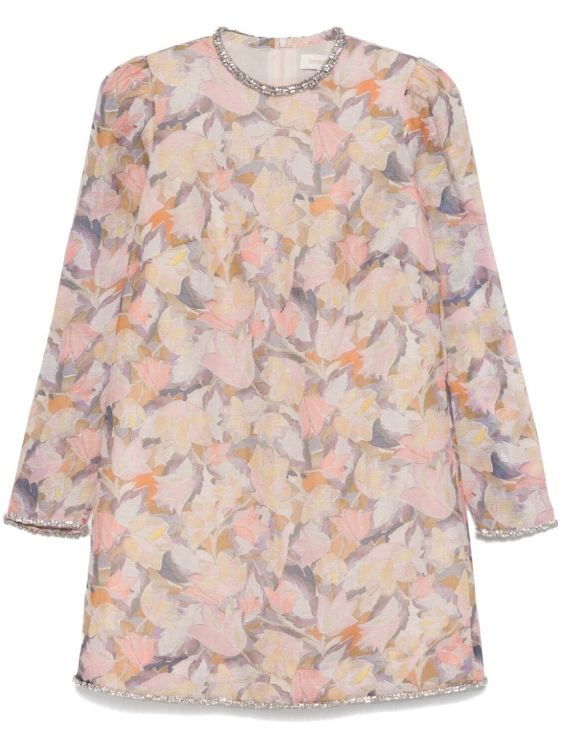 ZIMMERMANN мини-платье с отделкой стразами, нейтральный цвет
ZIMMERMANN мини-платье с отделкой стразами, нейтральный цвет