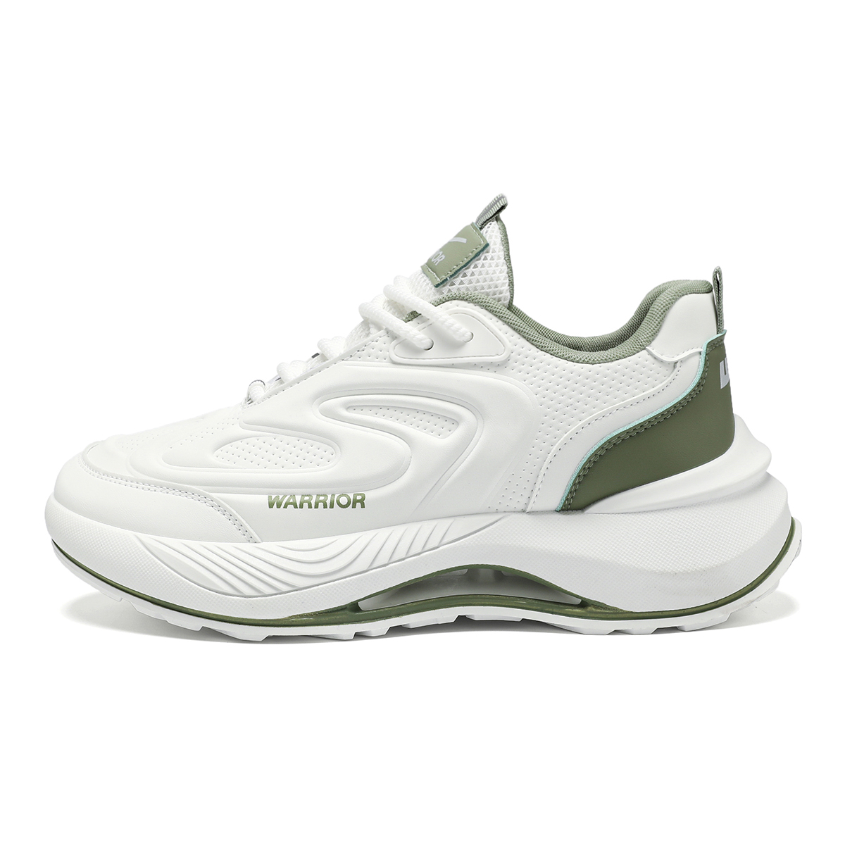 WARRIOR Дышащие баланс низкие повседневные беговые кроссовки мужские бело-зеленые, цвет White Green
WARRIOR Дышащие баланс низкие повседневные беговые кроссовки мужские бело-зеленые, цвет White Green