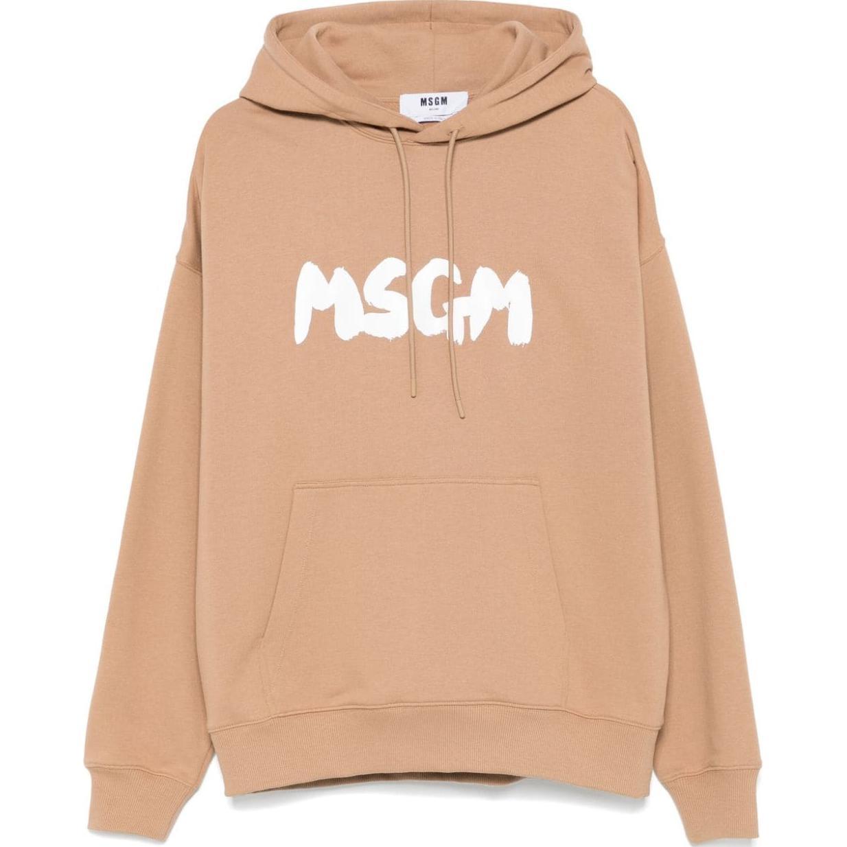 Толстовка с логотипом в виде мазков кисти MSGM, коричневый
Толстовка с логотипом в виде мазков кисти MSGM, коричневый