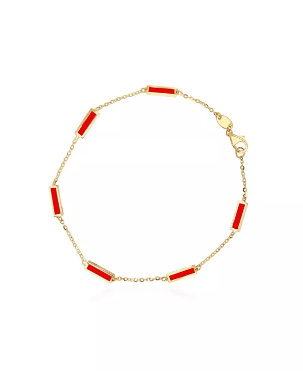 Браслет-Цепочка с коралловым стержнем, 14-каратное золото The Lovery, coral
Браслет-Цепочка с коралловым стержнем, 14-каратное золото The Lovery, coral