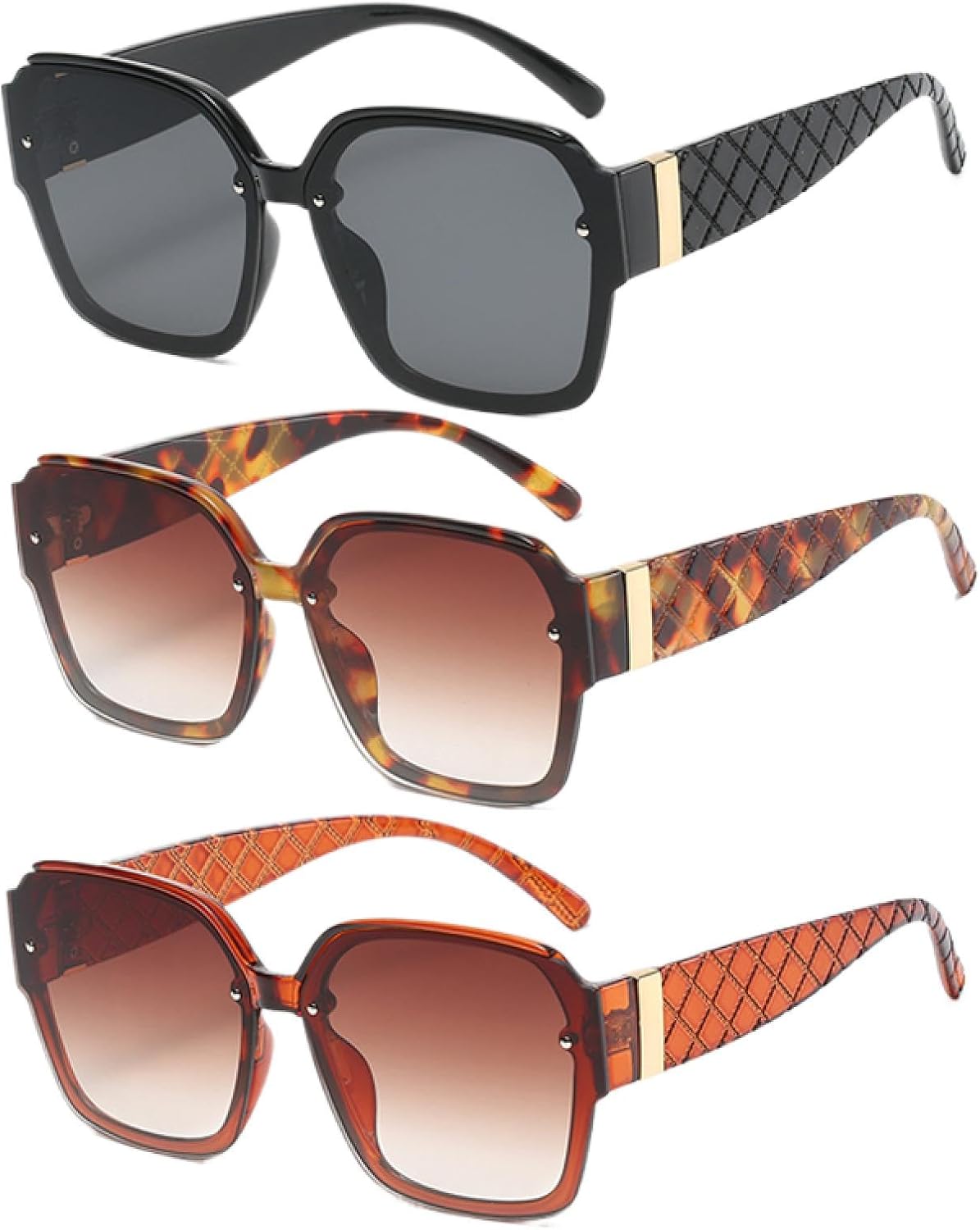 Солнцезащитные очки с защитой от УФ-излучения UV400 | Большая оправа, сетчатые дужки с градиентным переходом цвета | Для женщин и мужчин, для занятий спортом на открытом воздухе и вождения DSVIGF, 3pcs Z08
Солнцезащитные очки с защитой от УФ-излучения UV400 | Большая оправа, сетчатые дужки с градиентным переходом цвета | Для женщин и мужчин, для занятий спортом на открытом воздухе и вождения DSVIGF, 3pcs Z08