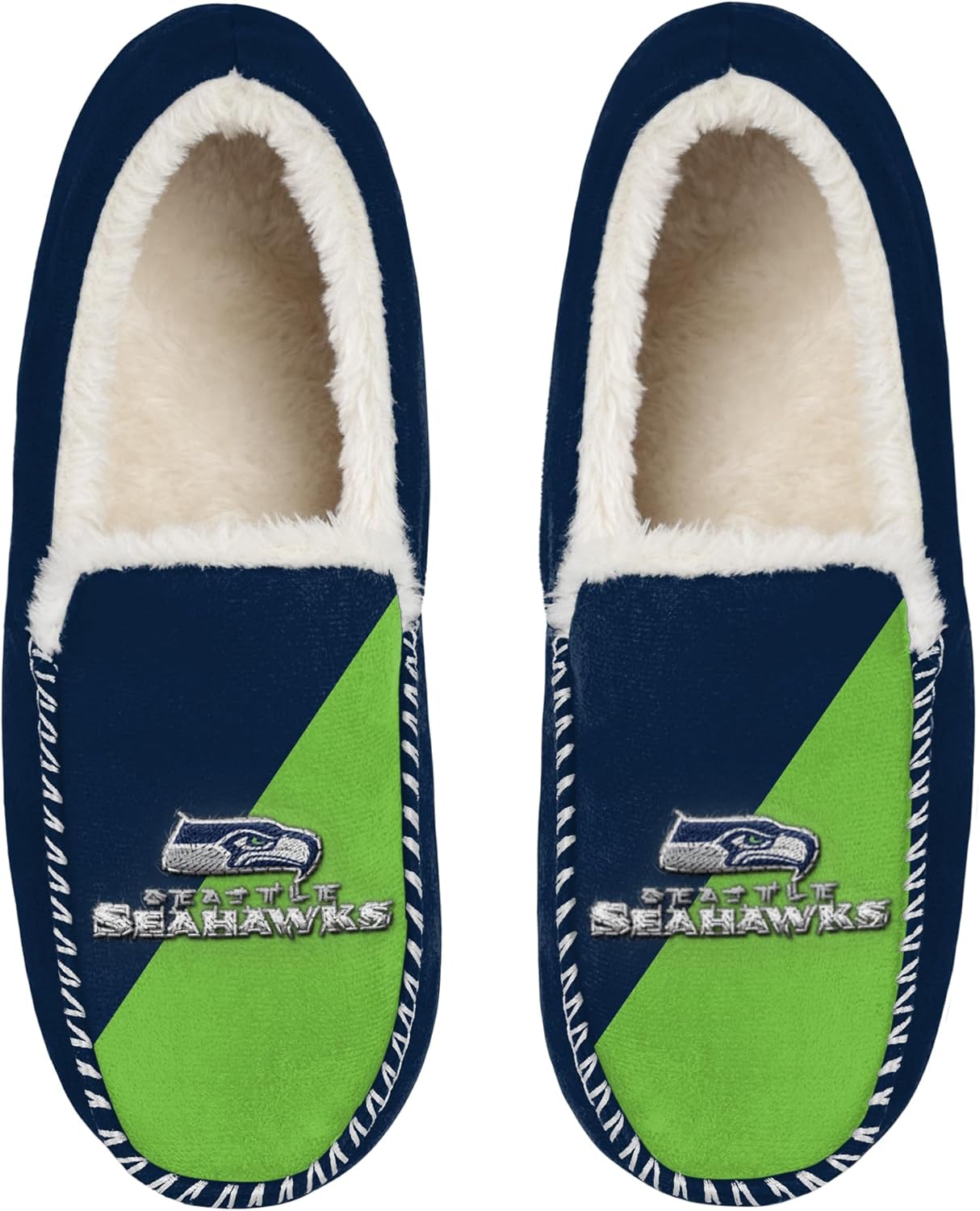 Унисекс-тапочки FOCO NFL с официальной лицензией с отделкой шэрпа и основным логотипом в стиле color block, Seattle Seahawks
Унисекс-тапочки FOCO NFL с официальной лицензией с отделкой шэрпа и основным логотипом в стиле color block, Seattle Seahawks