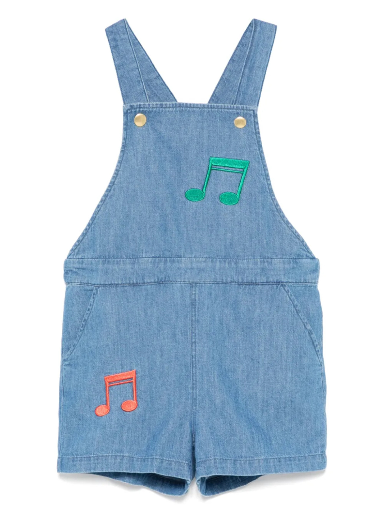 Mini Rodini джинсовый ромпер с вышивкой, синий
Mini Rodini джинсовый ромпер с вышивкой, синий