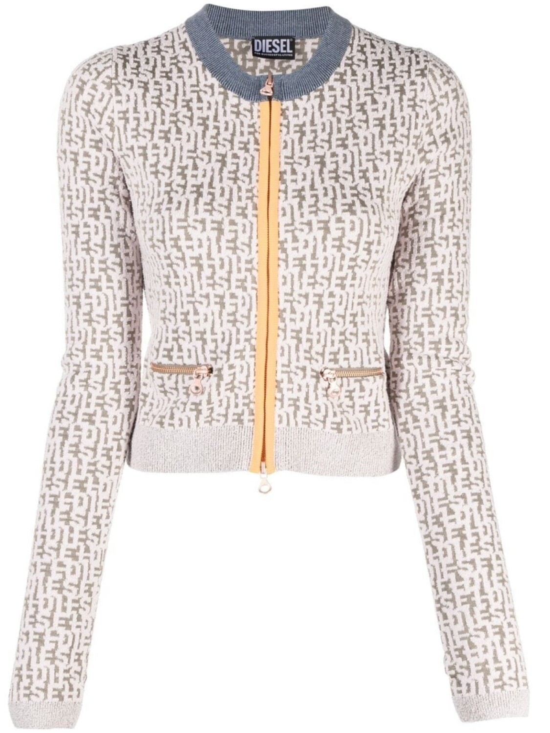 Diesel укороченный кардиган вязки интарсия с логотипом, розовый
Diesel укороченный кардиган вязки интарсия с логотипом, розовый