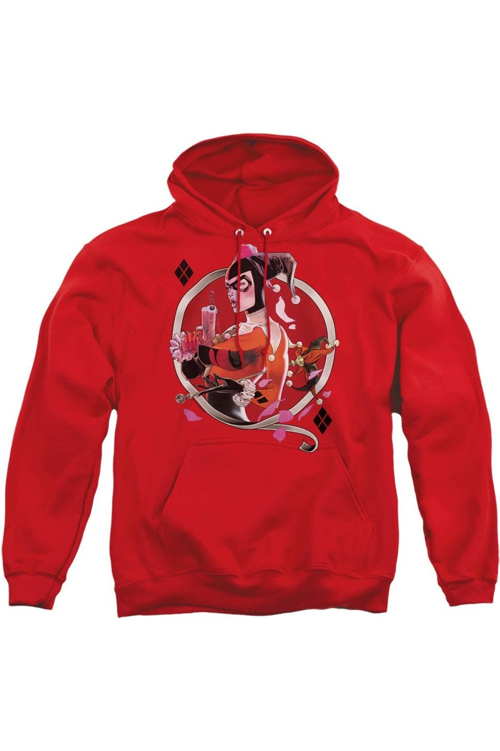 Толстовка с капюшоном Batman Harley Q для взрослых Gildan, красный
Толстовка с капюшоном Batman Harley Q для взрослых Gildan, красный