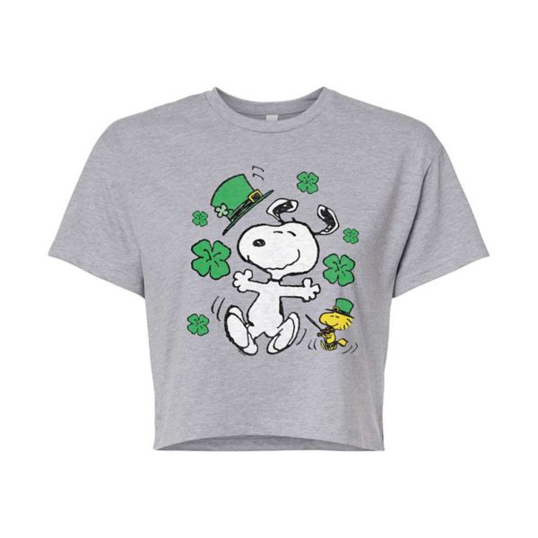 Детская укороченная футболка с арахисом и Снупи в честь Дня святого Патрика Licensed Character, серый
Детская укороченная футболка с арахисом и Снупи в честь Дня святого Патрика Licensed Character, серый