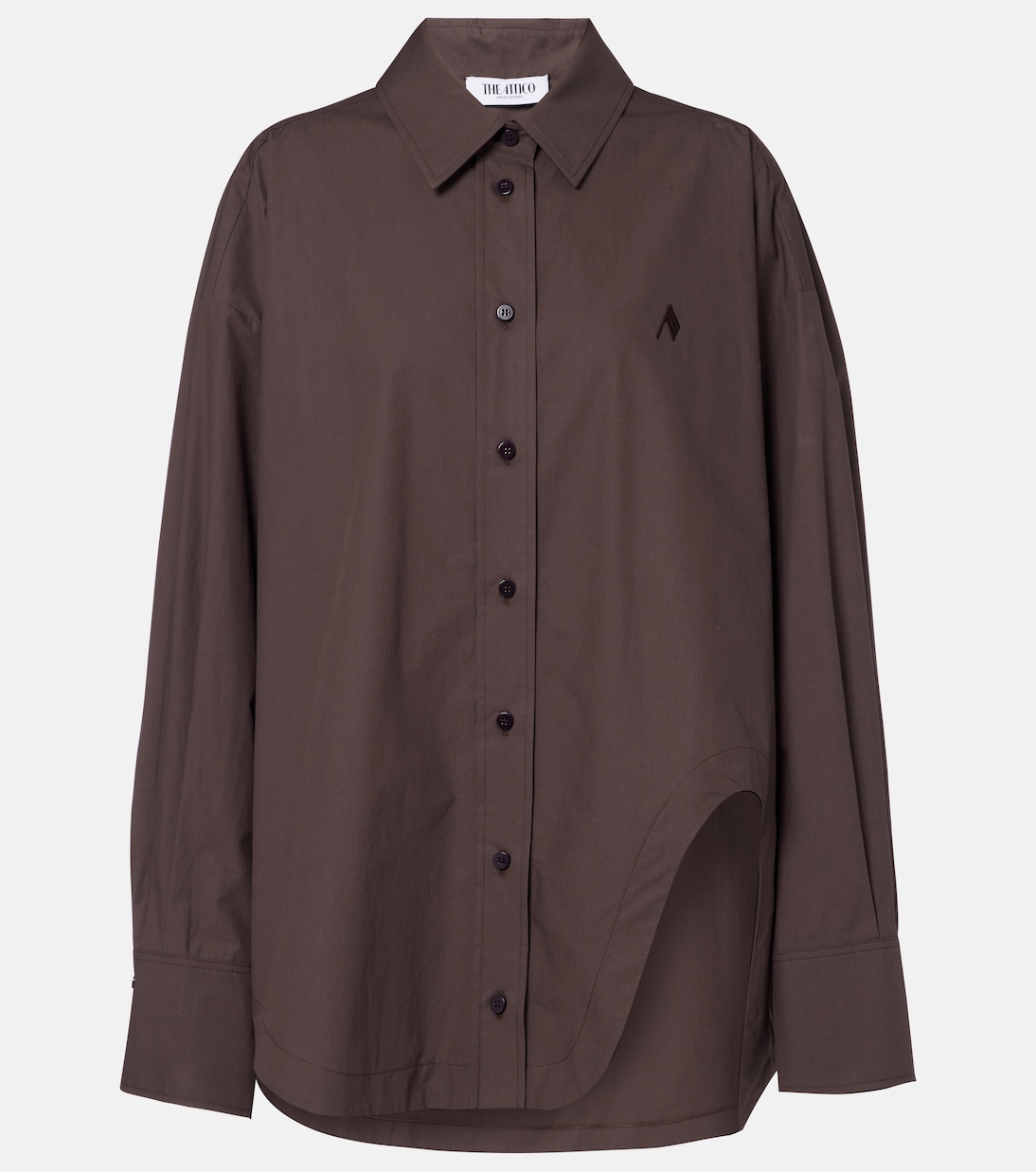 Диана оверсайз рубашка из хлопкового поплина The Attico, темно-коричневый
Диана оверсайз рубашка из хлопкового поплина The Attico, темно-коричневый