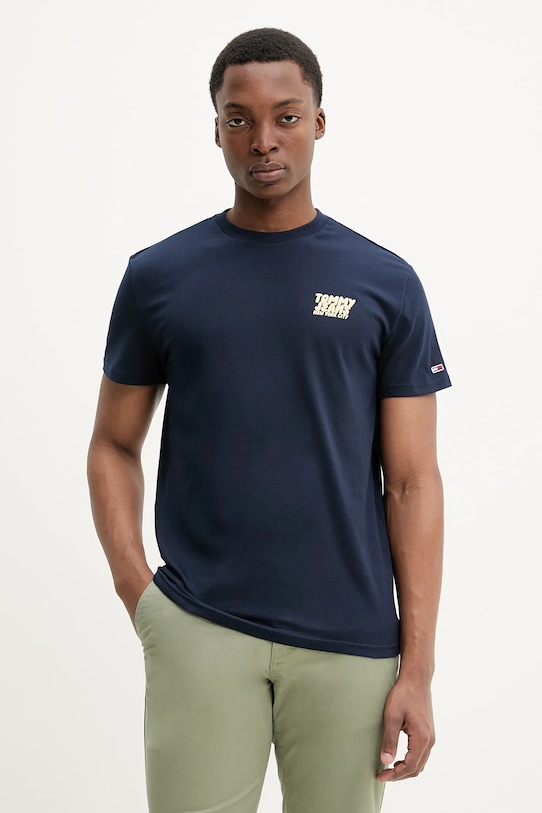 Хлопковая футболка Tommy Jeans, темно-синий
Хлопковая футболка Tommy Jeans, темно-синий