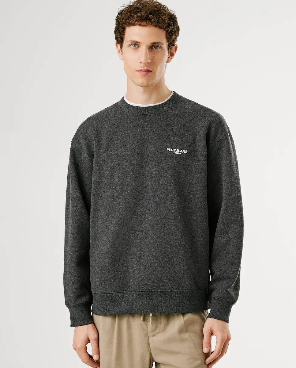 Мужская толстовка с круглым вырезом и принтом на спине Pepe Jeans, темно-серый
Мужская толстовка с круглым вырезом и принтом на спине Pepe Jeans, темно-серый