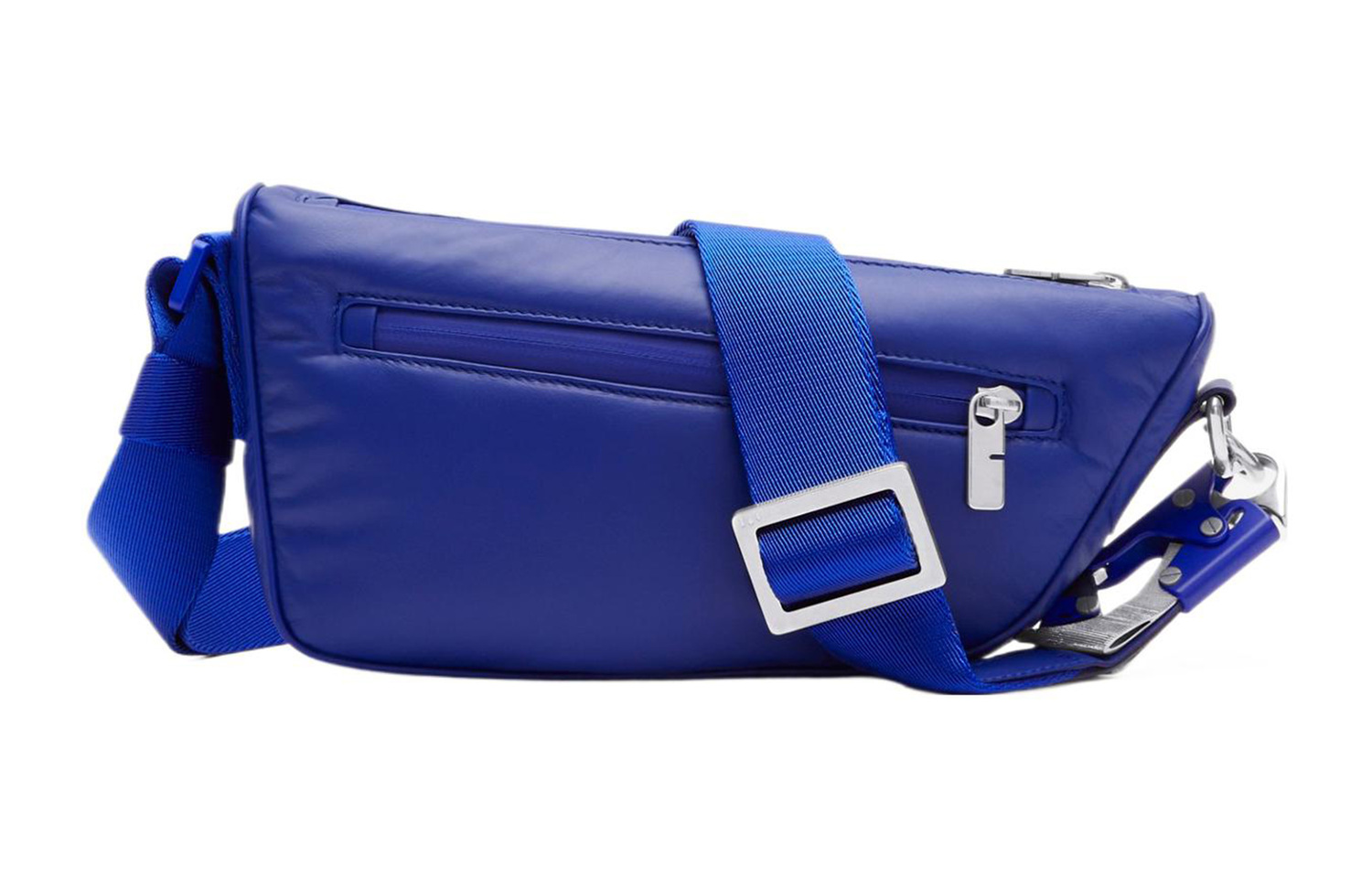 Гладкая кожаная наплечная сумка через плечо, мужская синяя Burberry
Гладкая кожаная наплечная сумка через плечо, мужская синяя Burberry