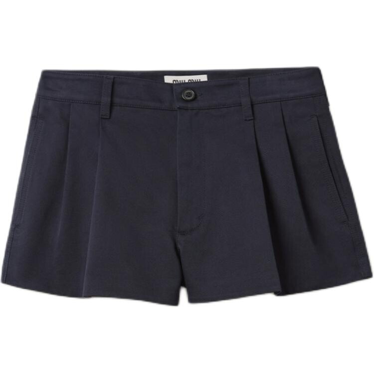 Повседневные шорты женские синие Miu Miu 
Повседневные шорты женские синие Miu Miu