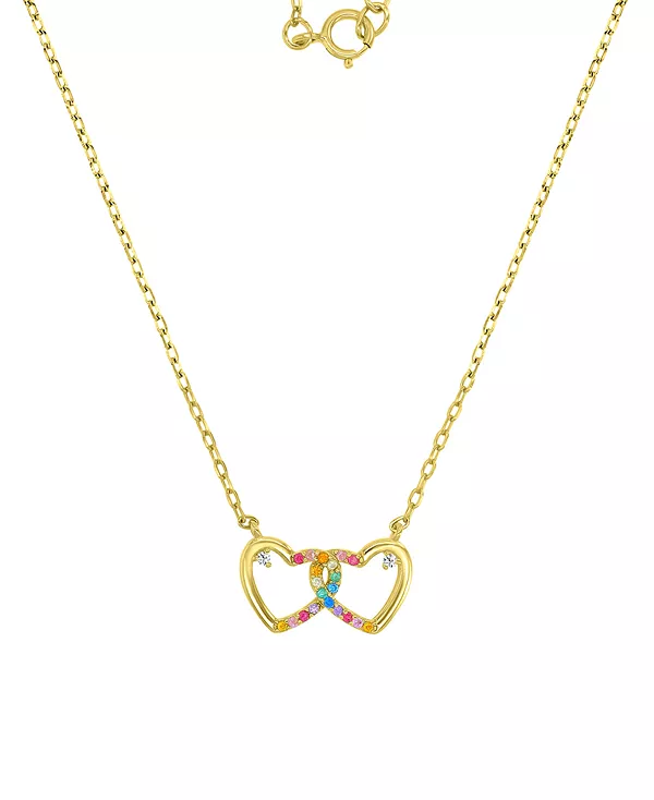 Ожерелье с подвеской в виде переплетающихся сердец из разноцветных кубических цирконий из стерлингового серебра, 18 дюймов Macy'S, yellow
Ожерелье с подвеской в виде переплетающихся сердец из разноцветных кубических цирконий из стерлингового серебра, 18 дюймов Macy'S, yellow