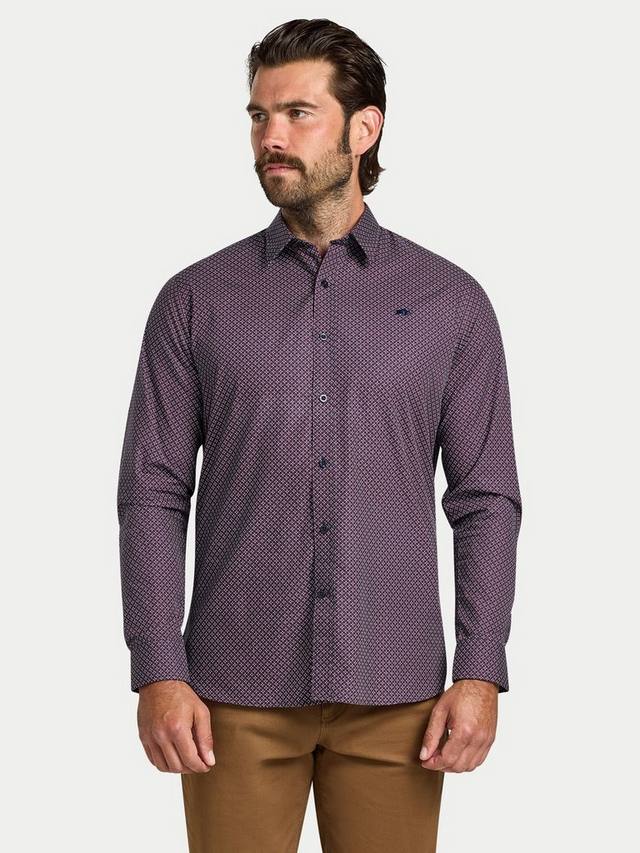 Хлопковая рубашка Regular Fit с геометрическим принтом в виде кругов Raging Bull, Navy
Хлопковая рубашка Regular Fit с геометрическим принтом в виде кругов Raging Bull, Navy