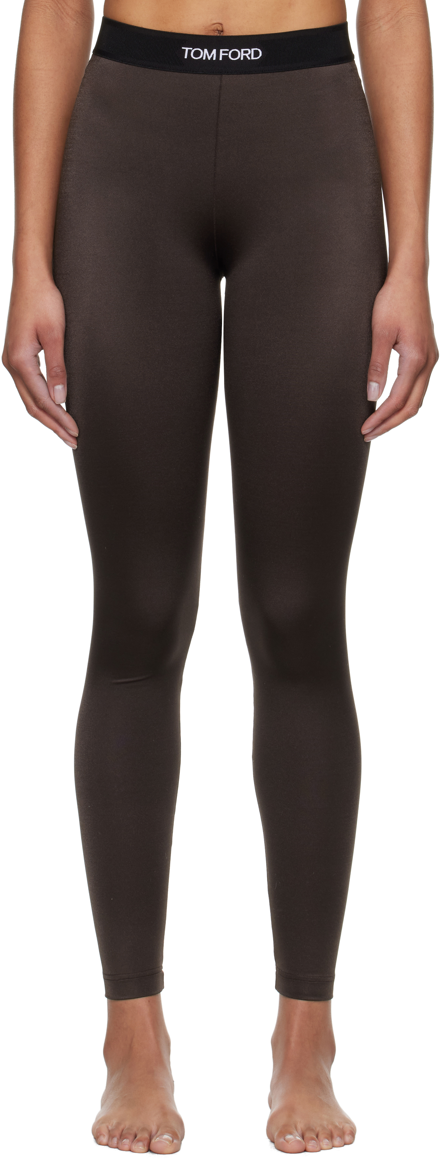 Леггинсы с фирменной отделкой коричневого цвета TOM FORD, Darkest brown
Леггинсы с фирменной отделкой коричневого цвета TOM FORD, Darkest brown