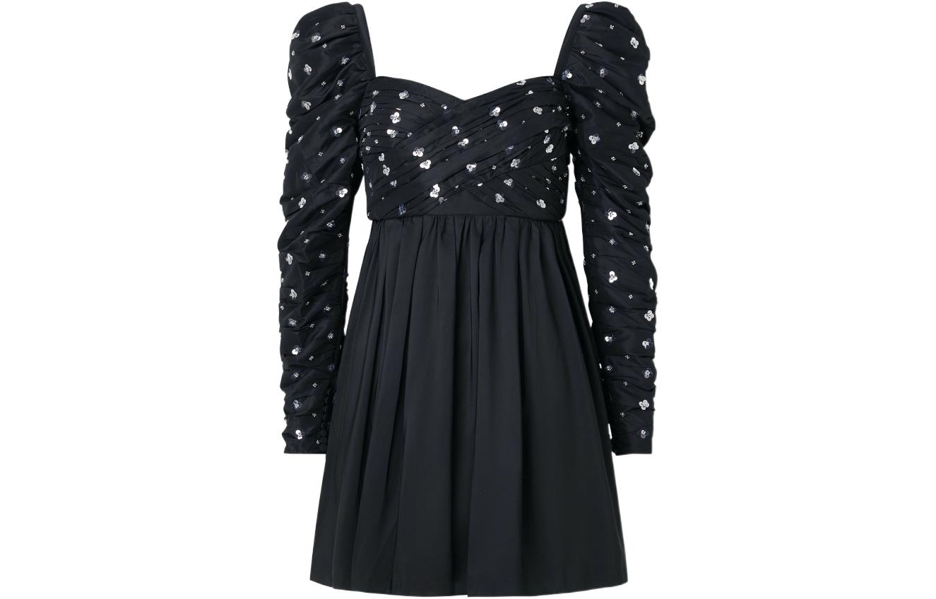 Self-portrait Self Portrait Платье с длинными рукавами для женщин, черное, с квадратным вырезом, короткое
Self-portrait Self Portrait Платье с длинными рукавами для женщин, черное, с квадратным вырезом, короткое