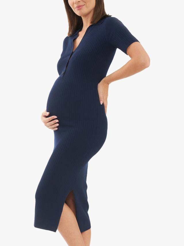 Трикотажное платье-поло для беременных maddy Ripe, темно-синий
Трикотажное платье-поло для беременных maddy Ripe, темно-синий