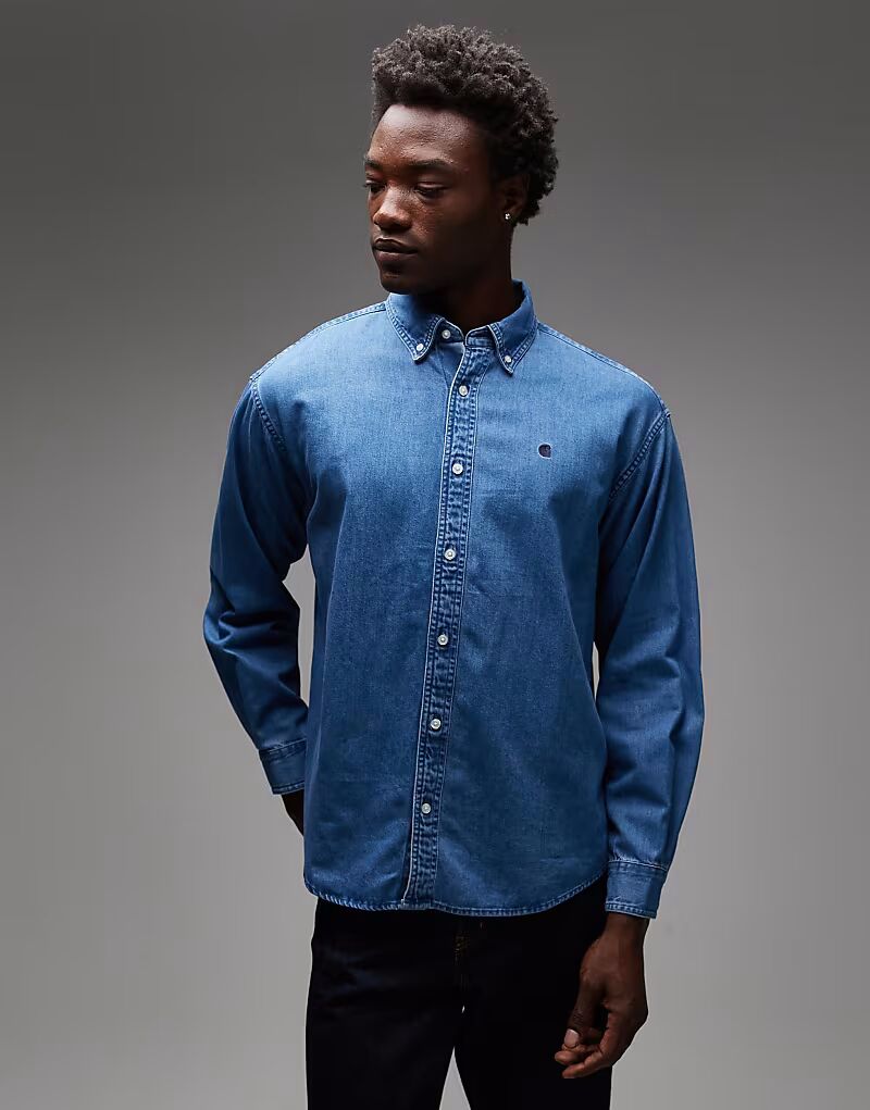 Джинсовая рубашка Lucas синего цвета Carhartt Wip
Джинсовая рубашка Lucas синего цвета Carhartt Wip