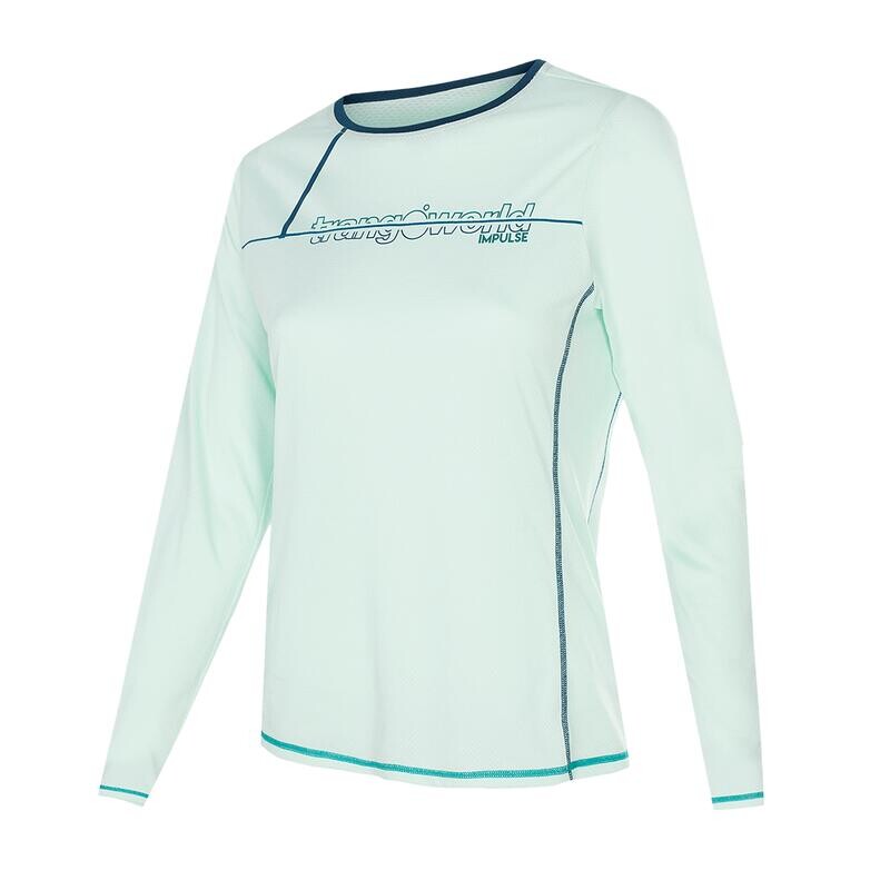 Женская футболка с длинным рукавом Trangoworld Finsen синяя/синяя защита УФ+30 
Женская футболка с длинным рукавом Trangoworld Finsen синяя/синяя защита УФ+30