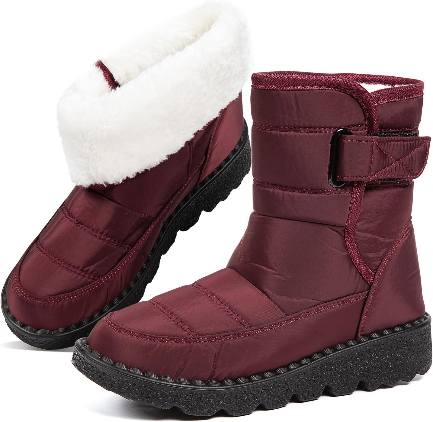 Зимние сапоги, водонепроницаемые, теплые, с плюшевой подкладкой, средней высоты, с нескользящей подошвой для холодной погоды Nxdxqsn, бордовый
Зимние сапоги, водонепроницаемые, теплые, с плюшевой подкладкой, средней высоты, с нескользящей подошвой для холодной погоды Nxdxqsn, бордовый