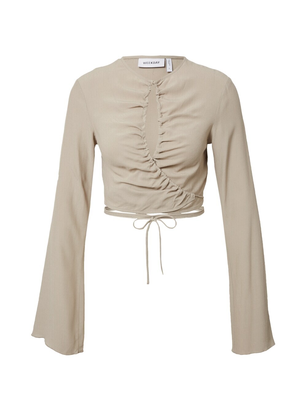 Блузка Weekday Cassie, бежевый 
Блузка Weekday Cassie, бежевый