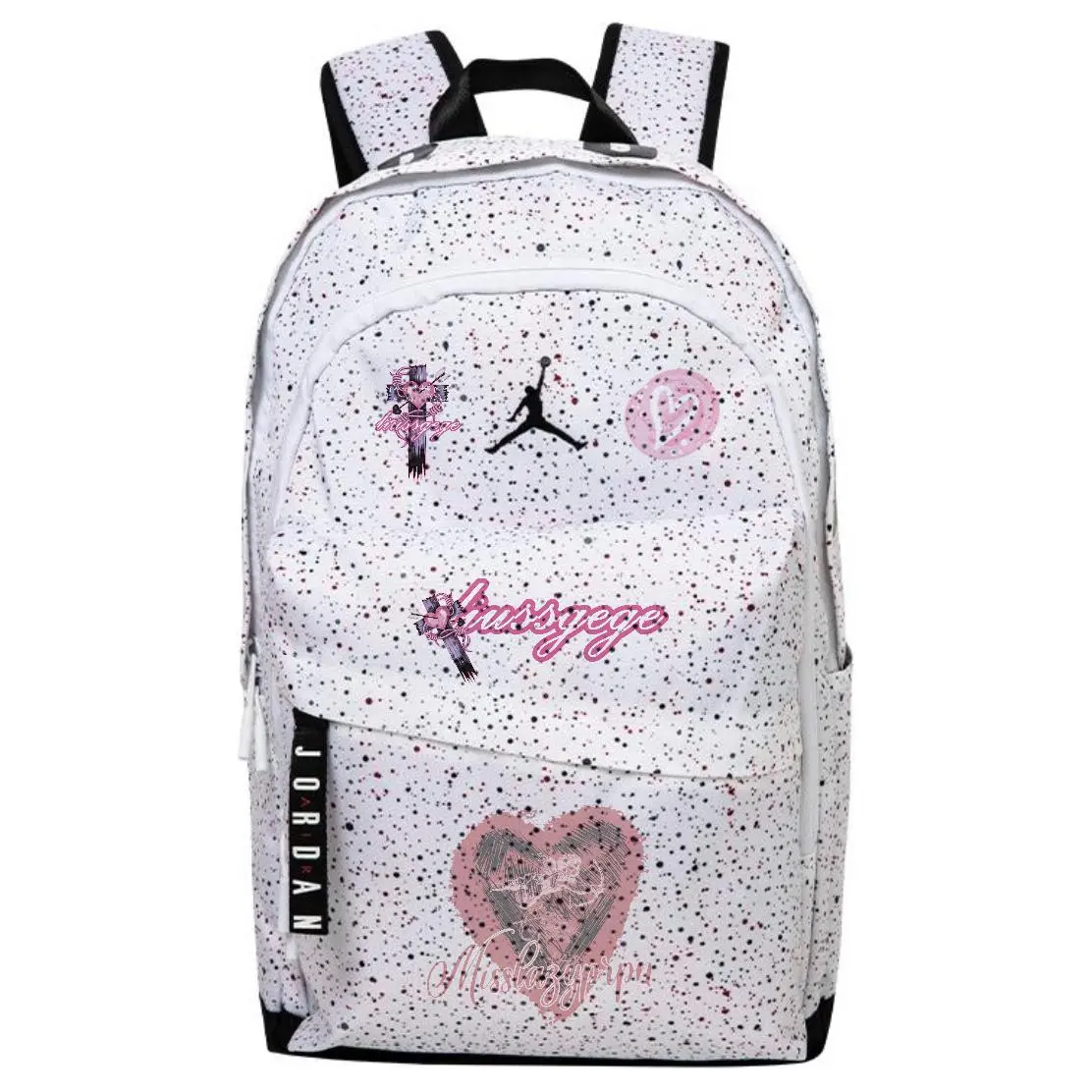 Jordan Полиэстеровый рюкзак унисекс белый, Heart Cupid
Jordan Полиэстеровый рюкзак унисекс белый, Heart Cupid