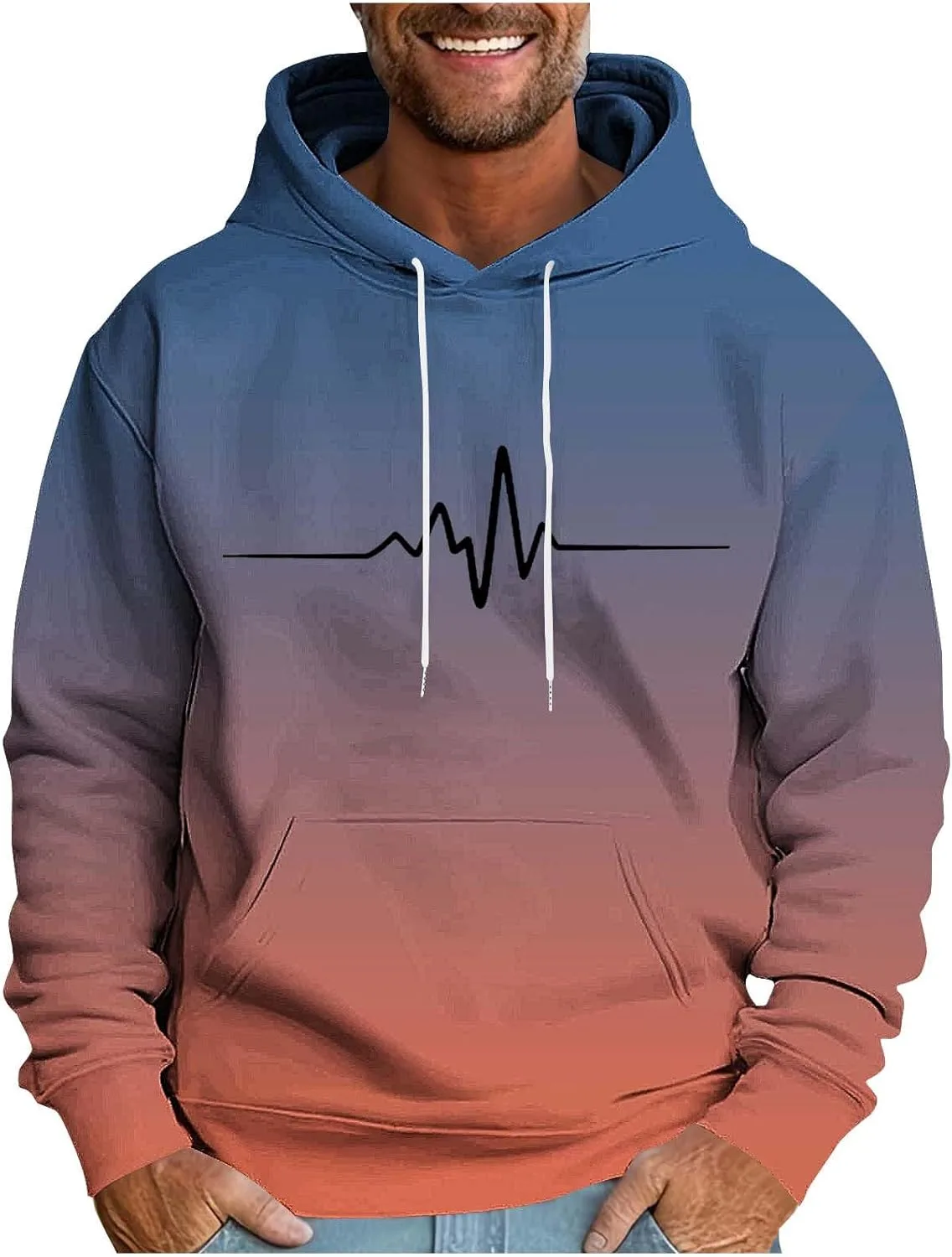 Мужская толстовка с принтом Casual Gradient
Мужская толстовка с принтом Casual Gradient