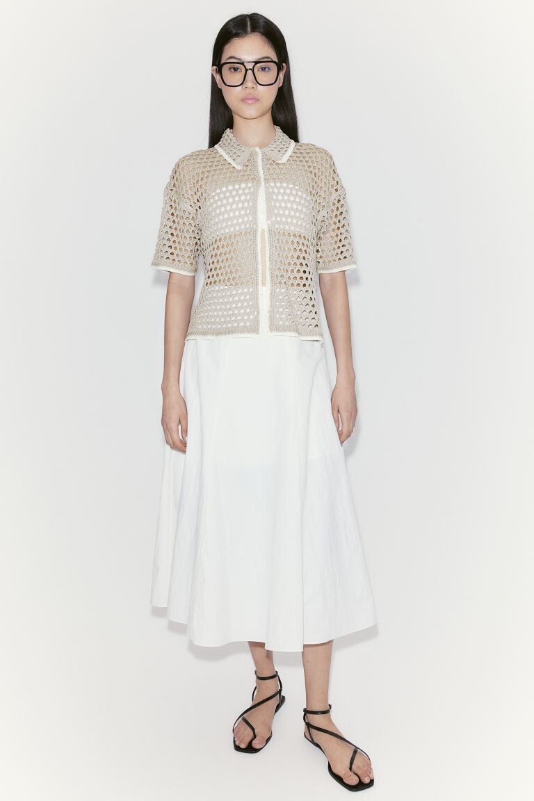 Кардиган вязки "пуантелле" H&M, серый 
Кардиган вязки "пуантелле" H&M, серый