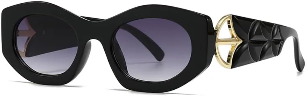 Классические солнцезащитные очки для женщин и мужчин, винтажные очки в стиле панк, популярные очки в большой оправе, роскошные очки с защитой от УФ-излучения UV400 HHZZYVY, Black Gray
Классические солнцезащитные очки для женщин и мужчин, винтажные очки в стиле панк, популярные очки в большой оправе, роскошные очки с защитой от УФ-излучения UV400 HHZZYVY, Black Gray