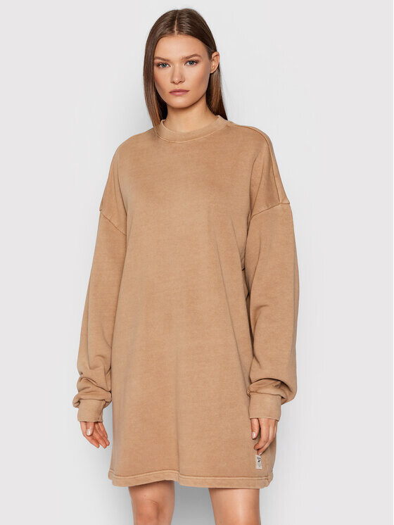 Трикотажное платье оверсайз Reebok, коричневый
Трикотажное платье оверсайз Reebok, коричневый