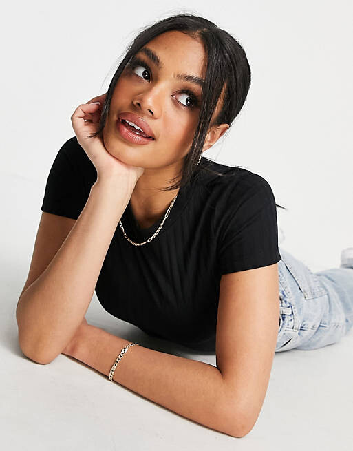 Черная узкая футболка в рубчик ASOS DESIGN, Черный, Черная узкая футболка в рубчик ASOS DESIGN
Черная узкая футболка в рубчик ASOS DESIGN, Черный, Черная узкая футболка в рубчик ASOS DESIGN