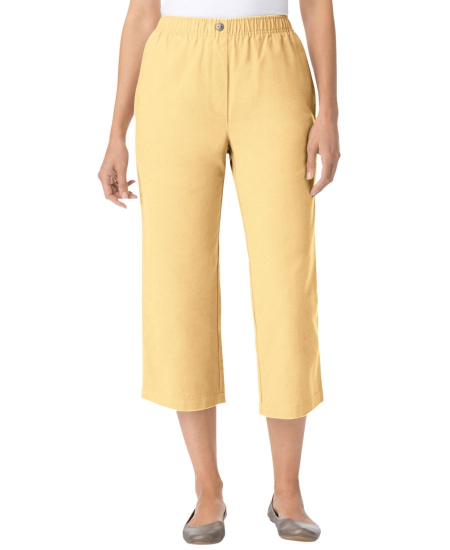 Женские джинсы-капри Within 7-Day из хлопка с эластичным поясом и застежкой на резинке Woman Within, Banana
Женские джинсы-капри Within 7-Day из хлопка с эластичным поясом и застежкой на резинке Woman Within, Banana