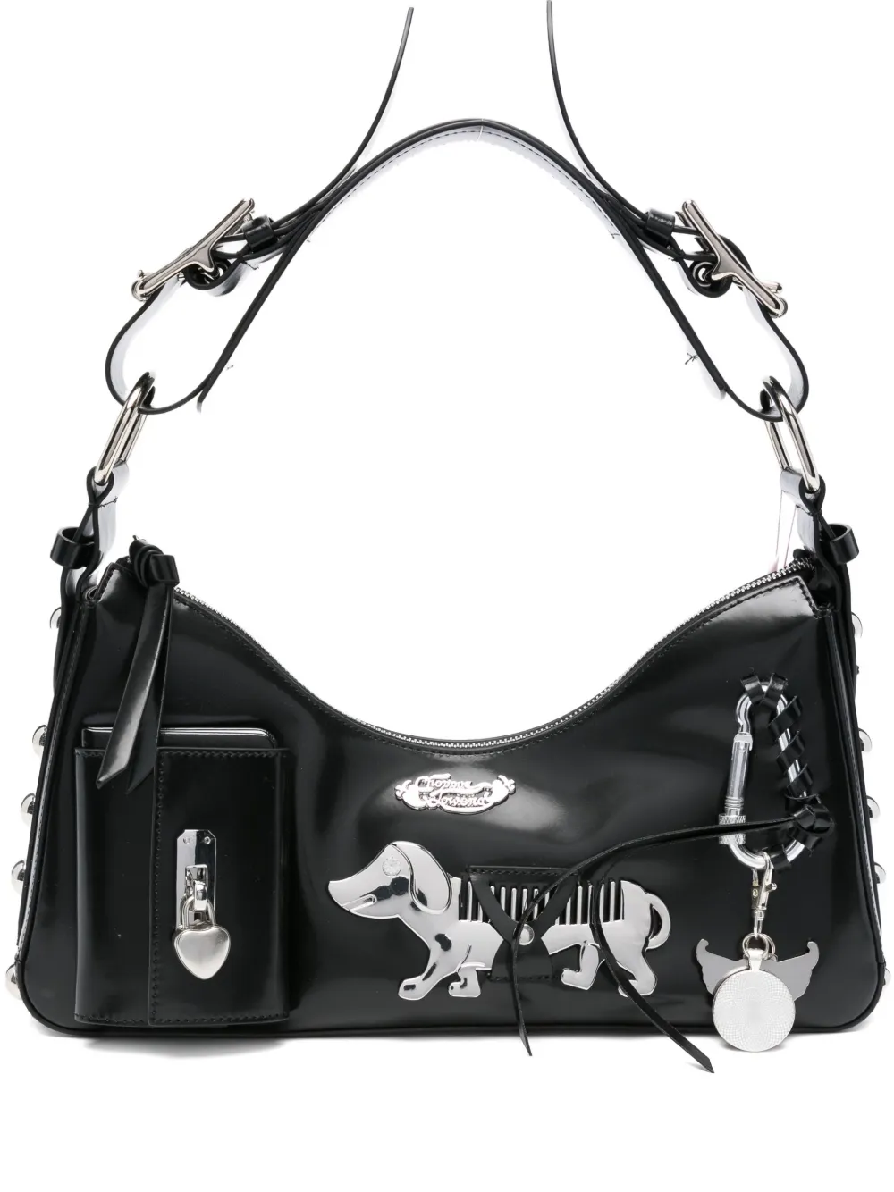 Мини-сумка на плечо из кожи Sofia Chopova Lowena, черный
Мини-сумка на плечо из кожи Sofia Chopova Lowena, черный