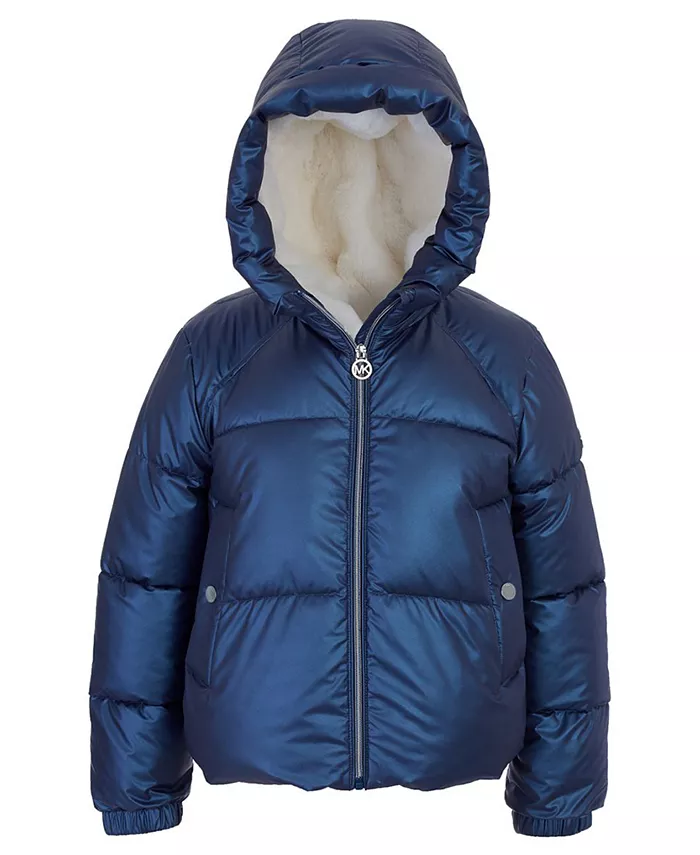 Куртка-пуховик с капюшоном для больших девочек Michael Kors, синий
Куртка-пуховик с капюшоном для больших девочек Michael Kors, синий