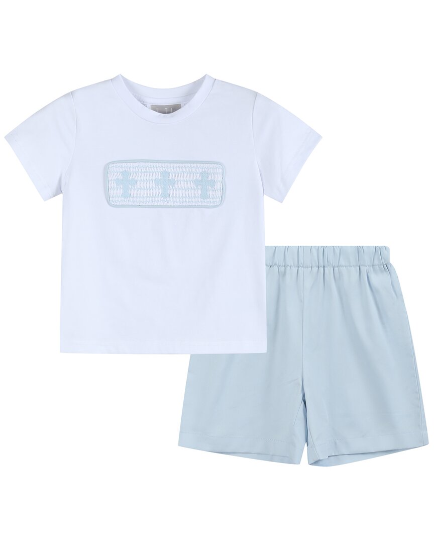 Комплект Lil Cactus: шорты и футболка с крестами, синий
Комплект Lil Cactus: шорты и футболка с крестами, синий