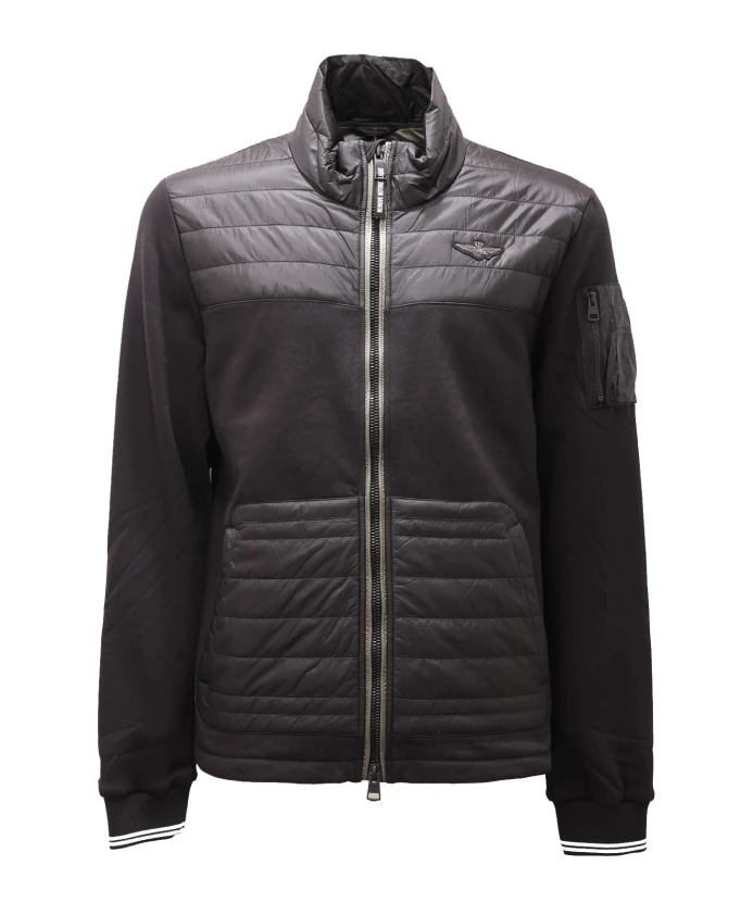 Флисовая куртка с нейлоновыми вставками Aeronautica Militare, черный
Флисовая куртка с нейлоновыми вставками Aeronautica Militare, черный