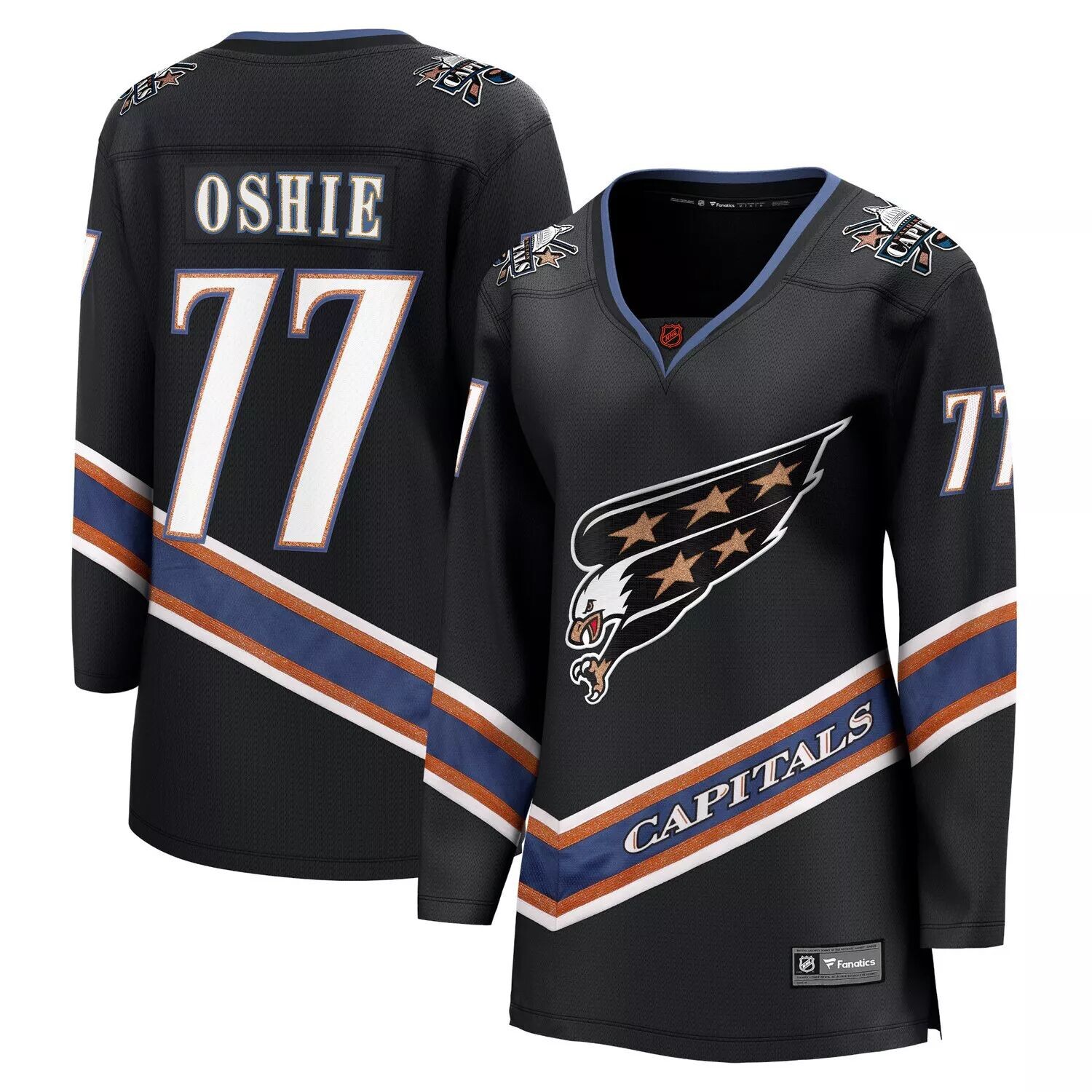 Женская футболка Fanatics с логотипом TJ Oshie Black Washington Capitals Special Edition 2.0 Breakaway Player Fanatics
Женская футболка Fanatics с логотипом TJ Oshie Black Washington Capitals Special Edition 2.0 Breakaway Player Fanatics